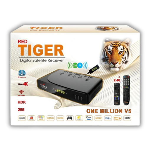 رسيفر تايجر ون مليون Tiger One Million V5 4K